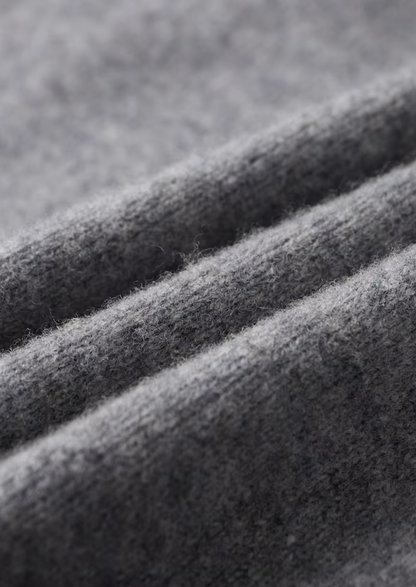 Cardigan Bicolore zippé en Laine Mérinos