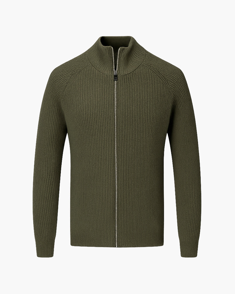 Gilet en Laine à Fermeture Éclair Intégrale AMALFI