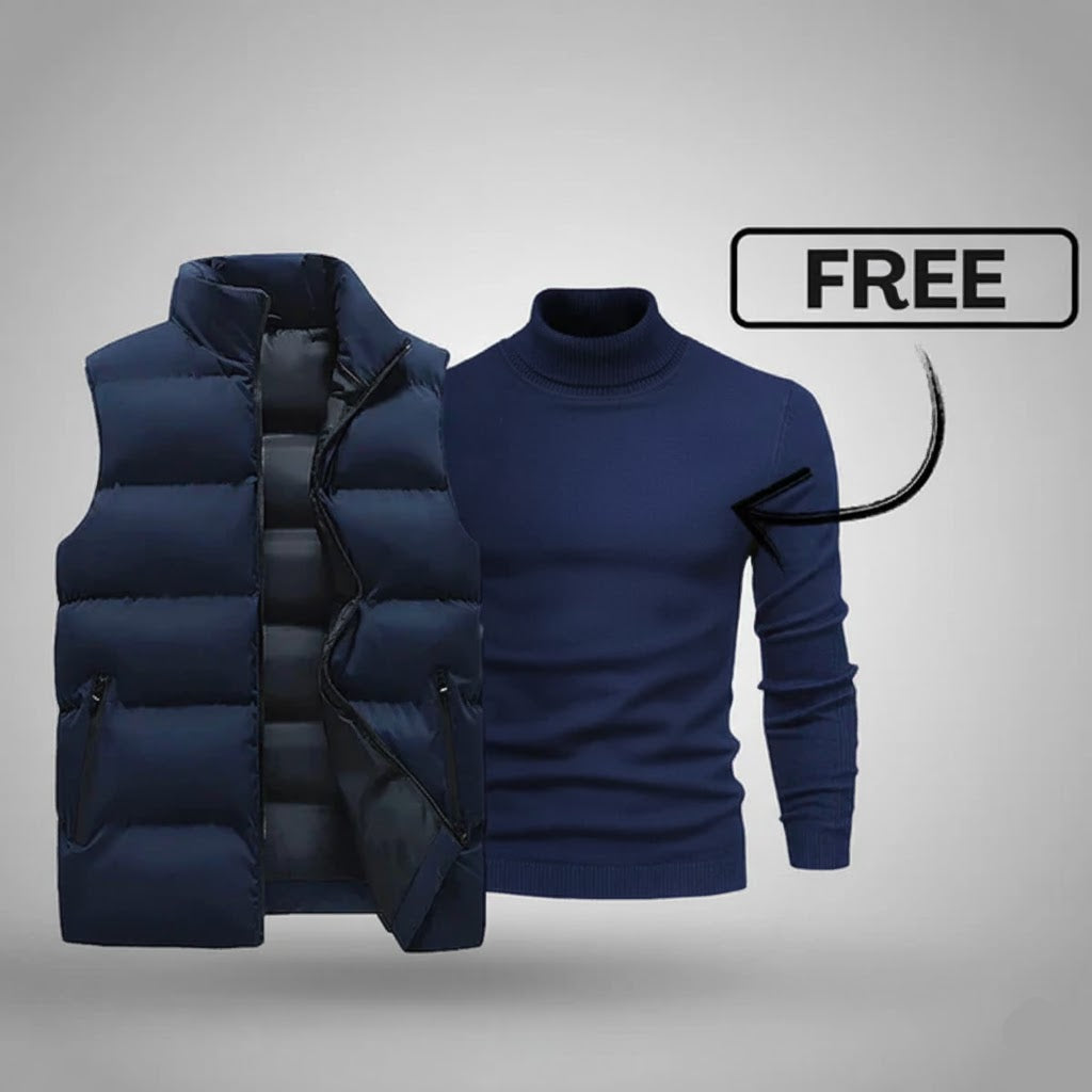 Ensemble Gilet Homme + Pull Offert